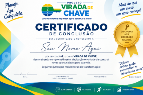 Certificado de conclusão do Projeto Virada de Chave